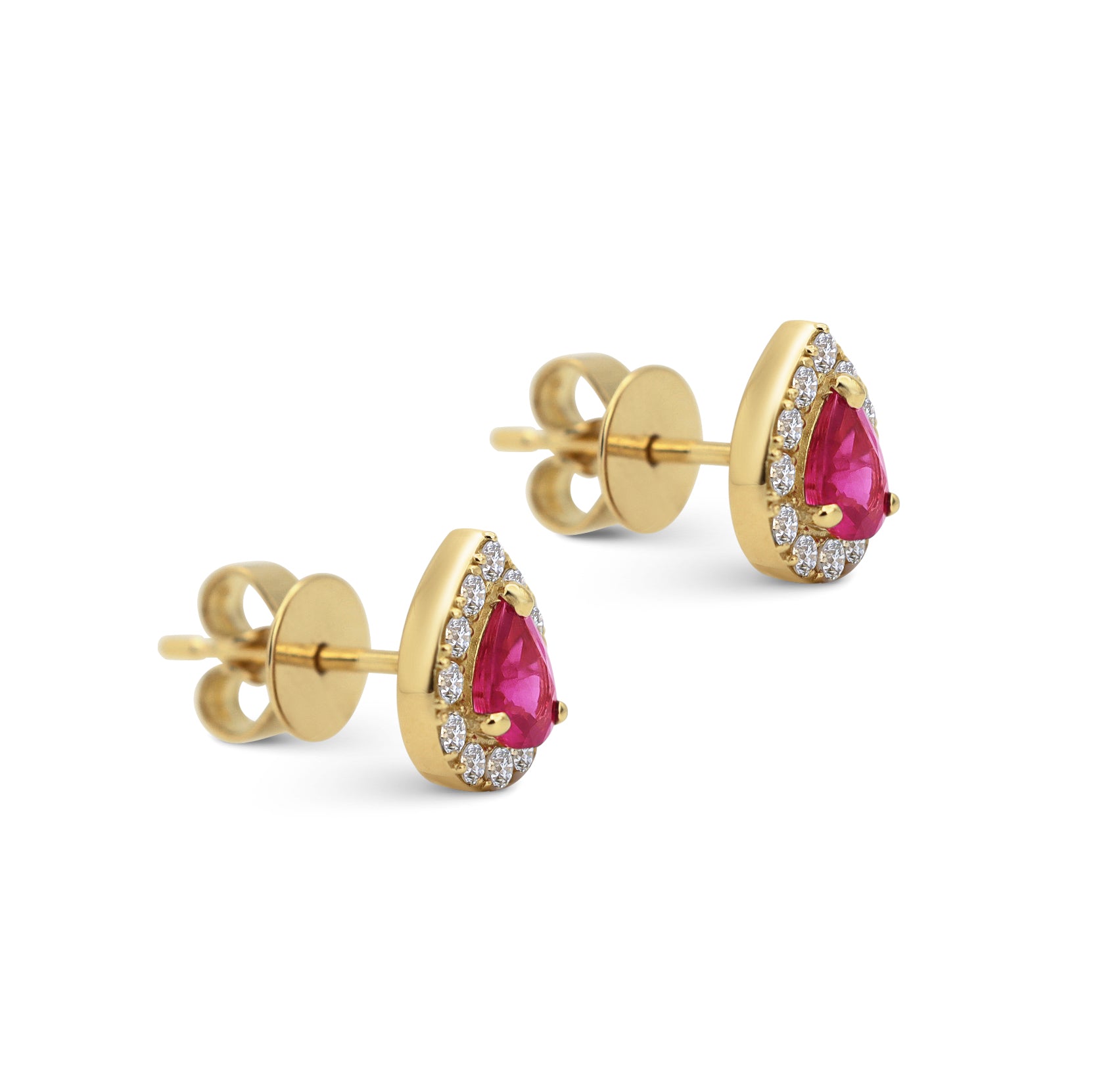 Ohrstecker Aria Rubin mit Diamanten