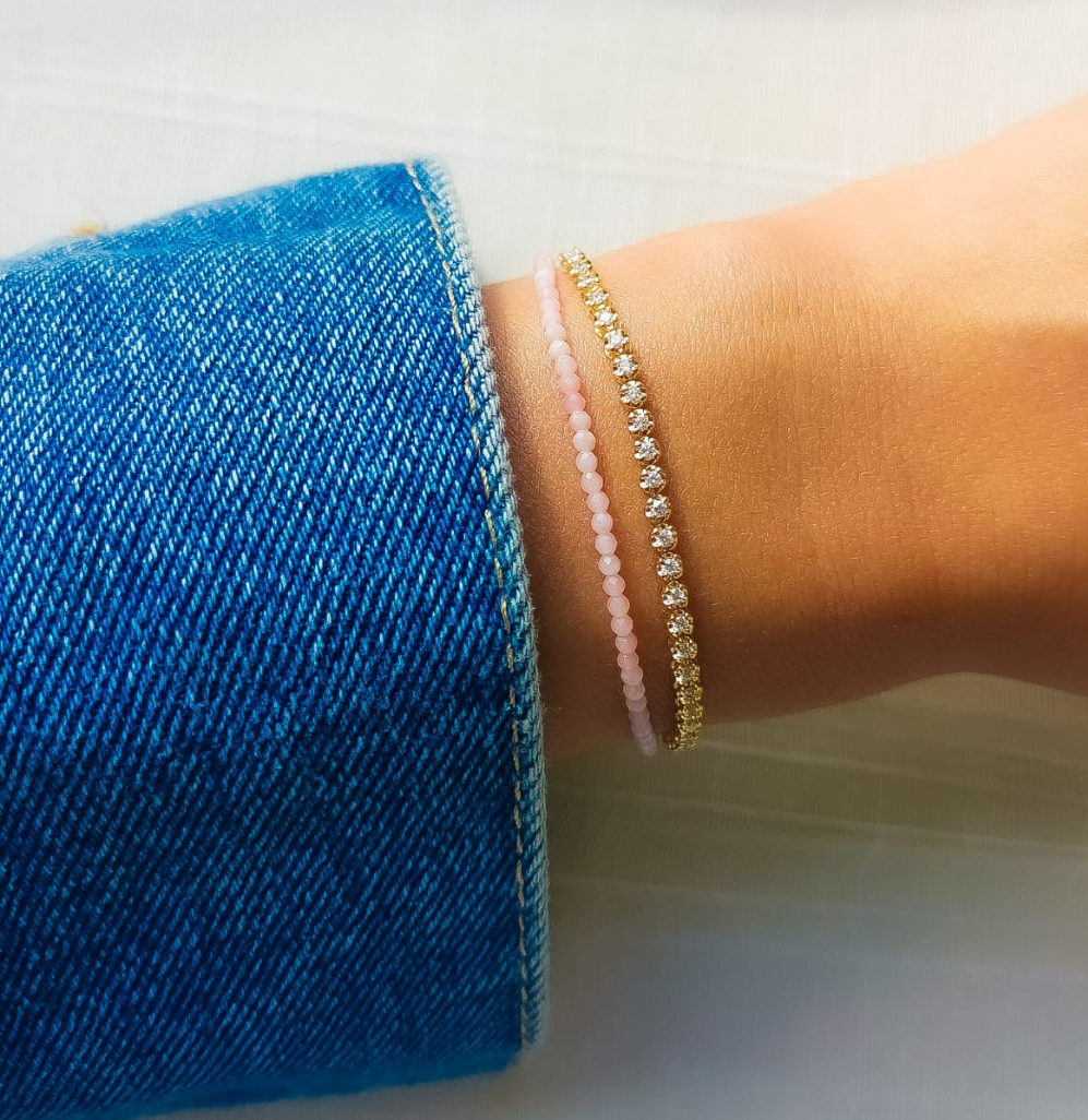 18k Gelbgold Armkette aus 1,5ct natürlichen Diamanten - perfekt für jeden Tag