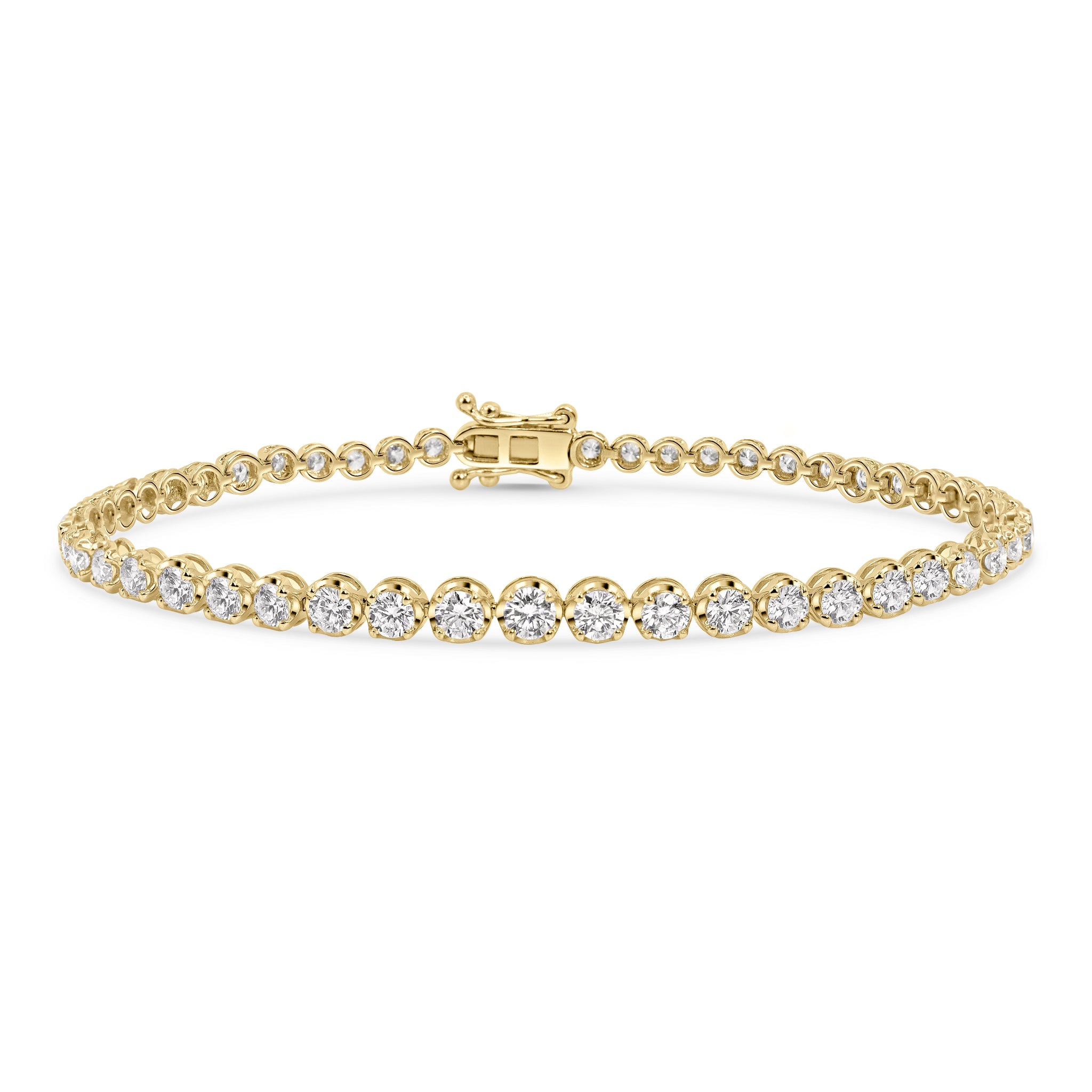 Tennisarmband Sarah aus 18K Gelbgold - eleganter Diamantverlauf